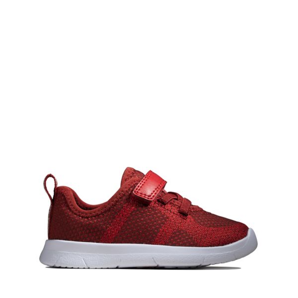 Clarks Boys Ath Flux Toddler Casual Shoes Burgundy | USA-9034615